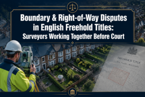 Boundary and Right‑of‑Way Disputes in English Freehold Titles: How Building Surveyors and Valuers Can Work Together Before It Reaches Court