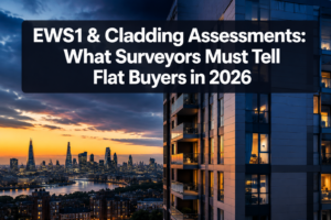 EWS1, Cladding and External Wall Assessments: What UK Valuation and Building Surveyors Need to Explain to Flat Buyers in 2026