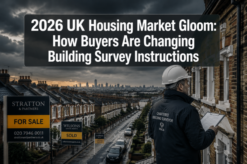 How 2026 UK Housing Market Gloom Is Changing Building Survey Instructions: What Buyers Now Ask (and Skip)