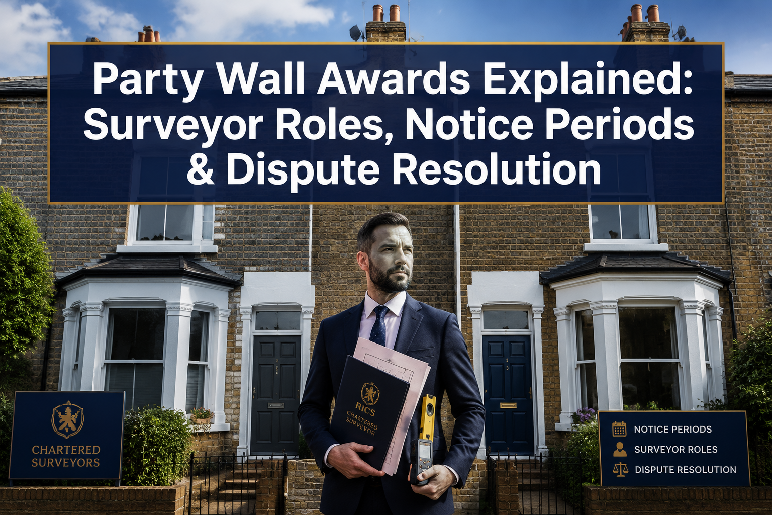 Party Wall Awards Explained: Surveyor Roles, Notice Periods, and Dispute Resolution Under 2026 RICS Guidance