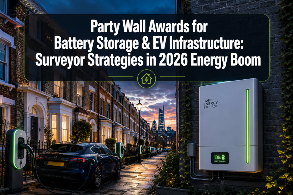 Party Wall Awards for Battery Storage and EV Infrastructure: Surveyor Strategies in 2026 Energy Boom