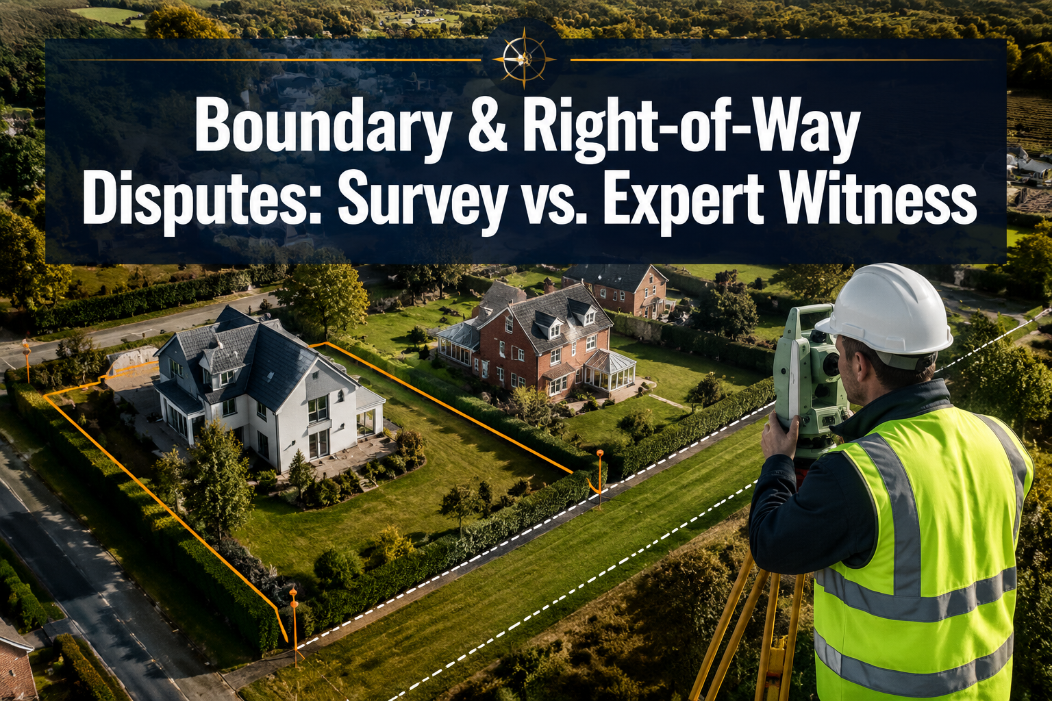 Boundary and Right‑of‑Way Disputes: When You Need a Measured Survey Versus an Expert Witness Valuation