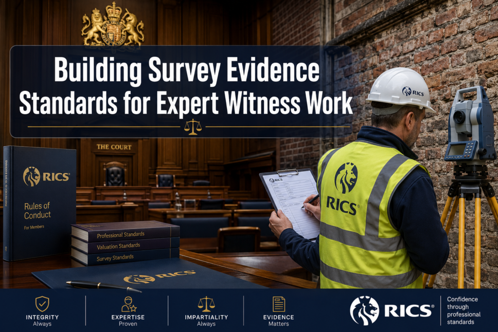 Building Survey Evidence Standards for Expert Witness Work: Court-Ready Documentation and RICS Protocols