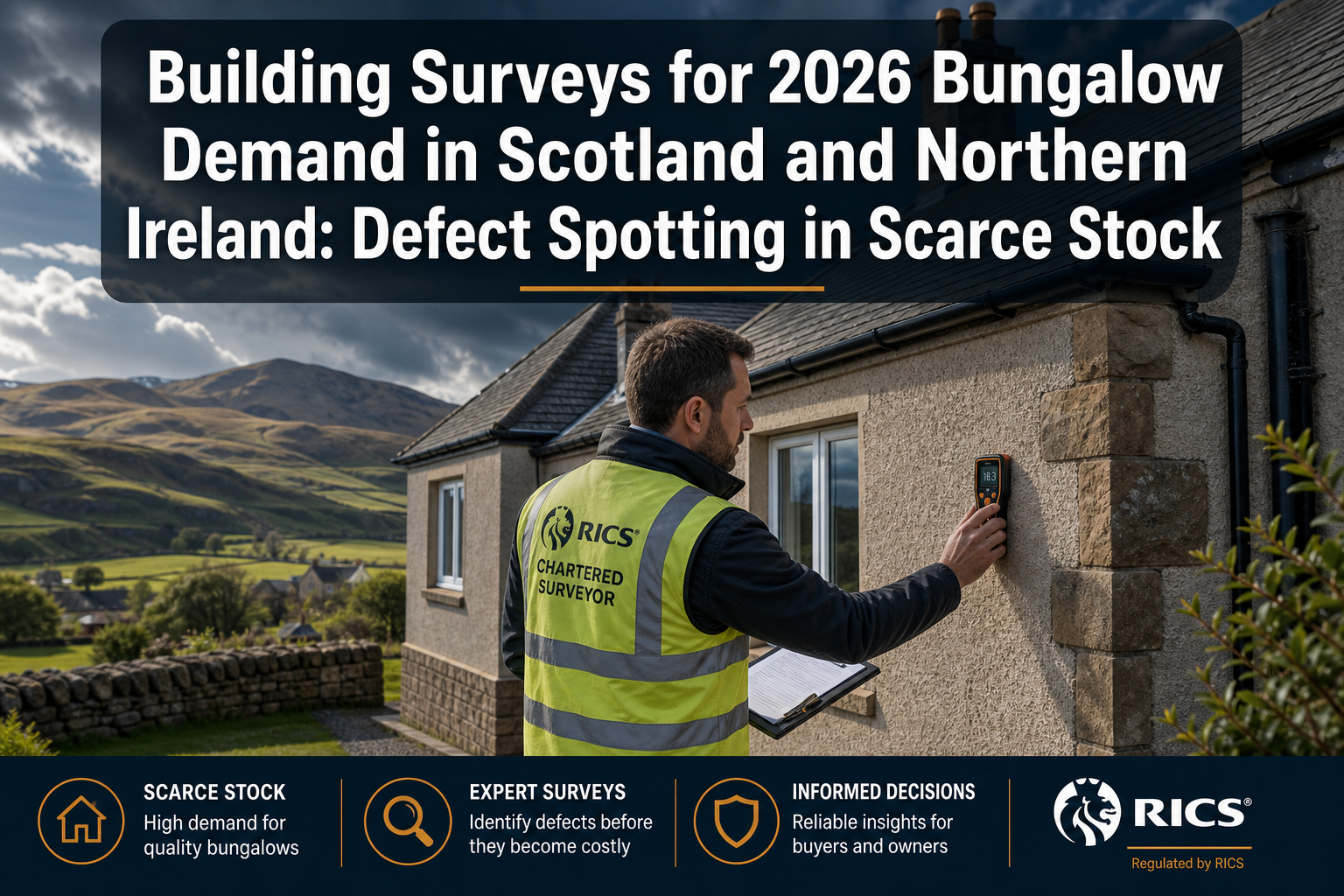 Building Surveys for 2026 Bungalow Demand in Scotland and Northern Ireland: Defect Spotting in Scarce Stock