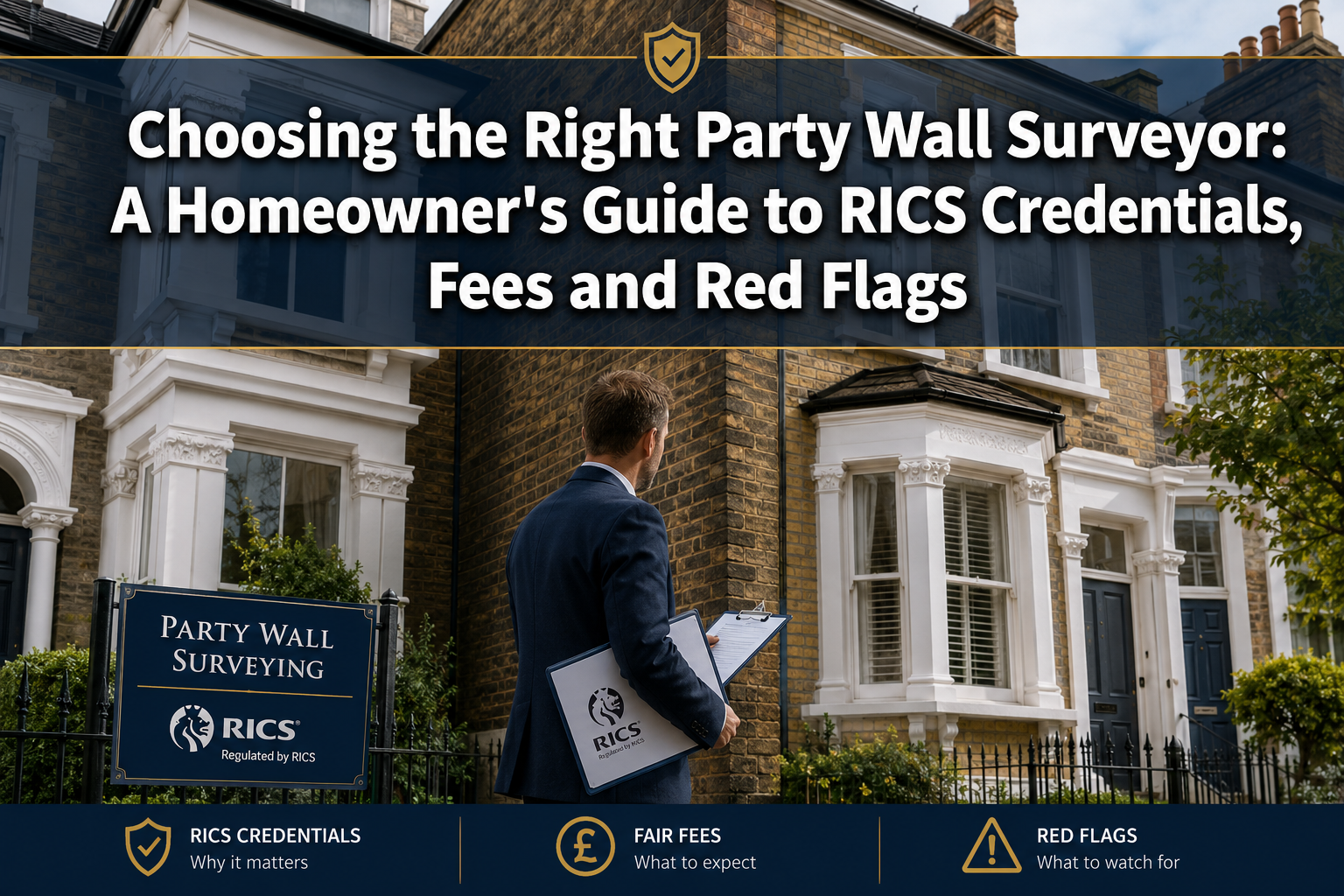 Choosing the Right Party Wall Surveyor: A Homeowner’s Guide to RICS Credentials, Fees and Red Flags