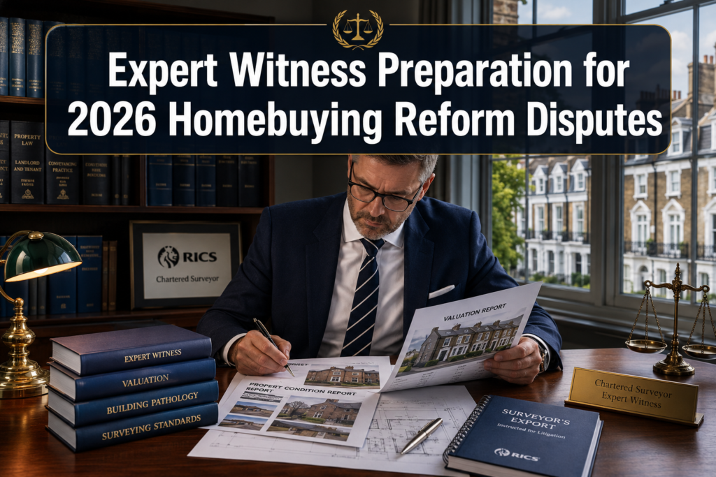 Expert Witness Preparation for 2026 Homebuying Reform Disputes: Valuation Impacts of Upfront Survey Mandates