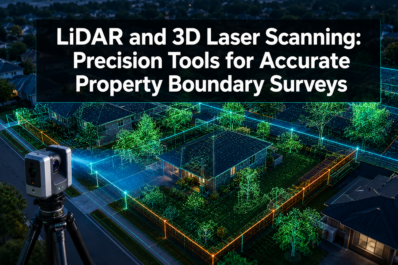 LiDAR and 3D Laser Scanning: Precision Tools for Accurate Property Boundary Surveys