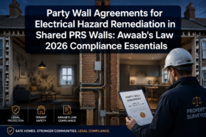 Party Wall Agreements for Electrical Hazard Remediation in Shared PRS Walls: Awaab’s Law 2026 Compliance Essentials