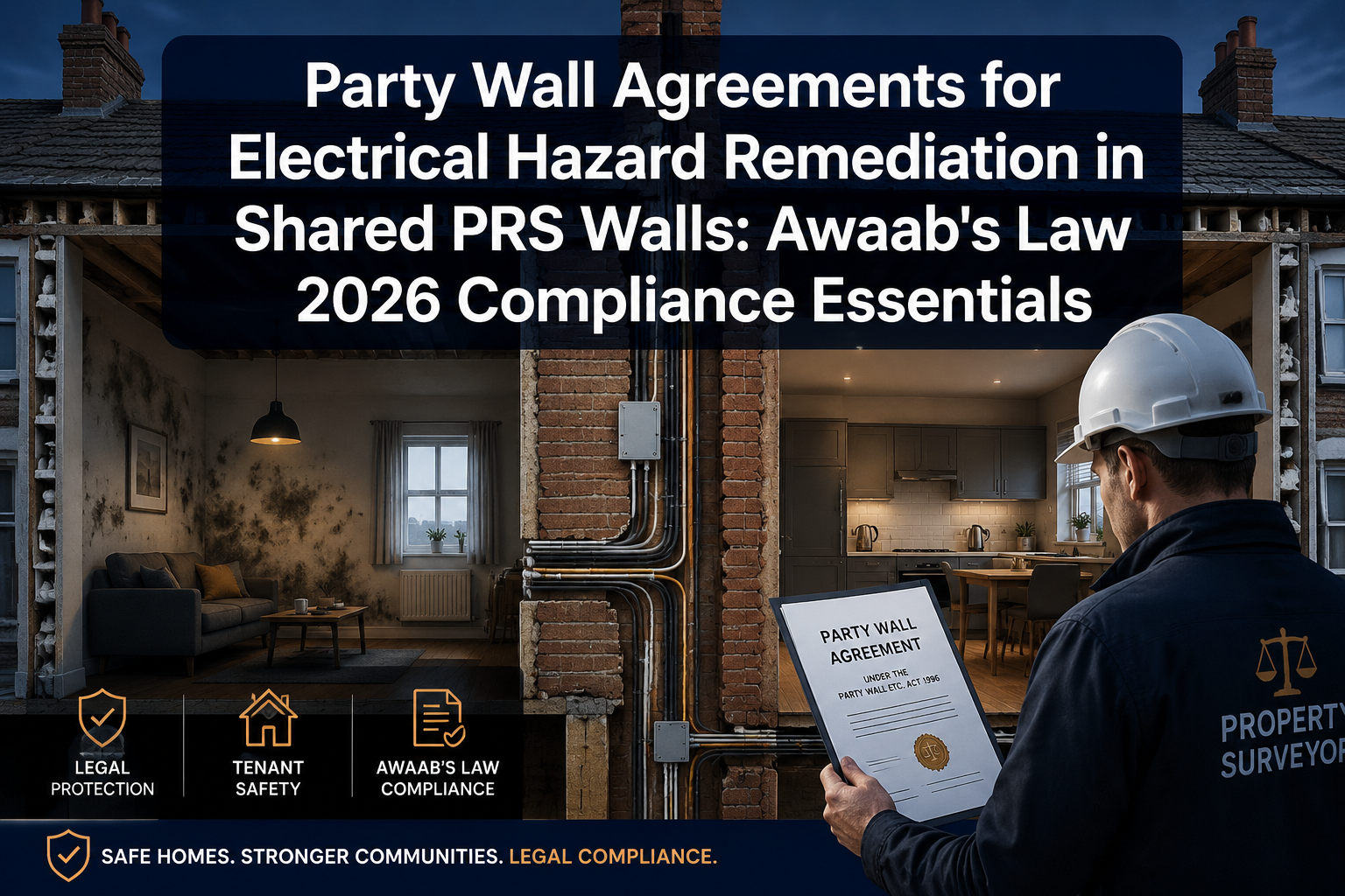Party Wall Agreements for Electrical Hazard Remediation in Shared PRS Walls: Awaab’s Law 2026 Compliance Essentials