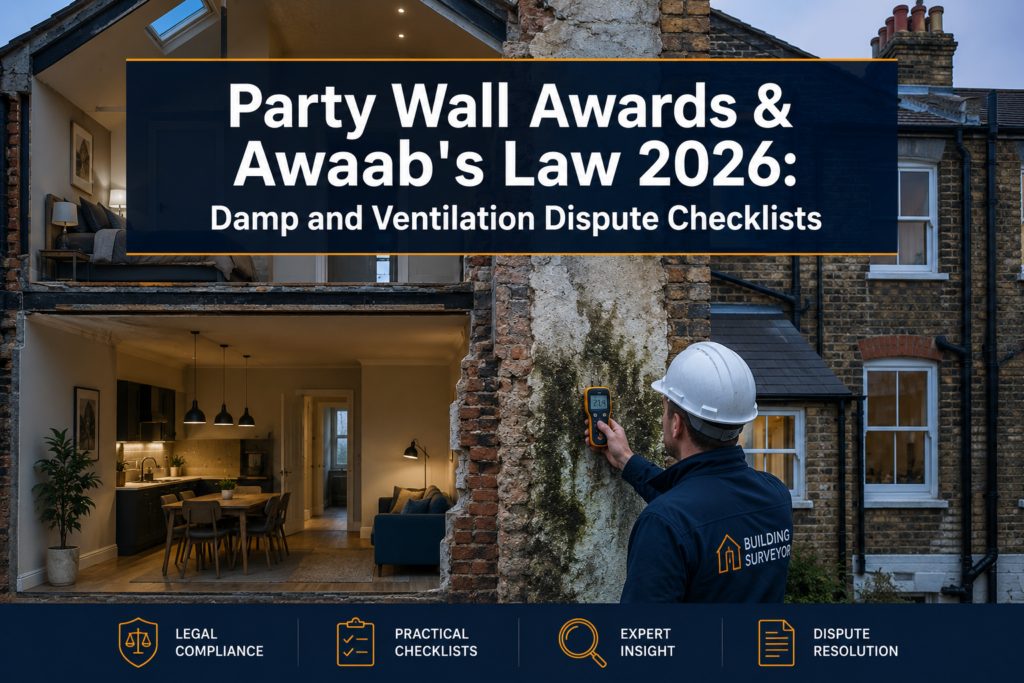 Party Wall Awards Under Awaab’s Law Extensions: 2026 Checklists for Damp and Ventilation Disputes