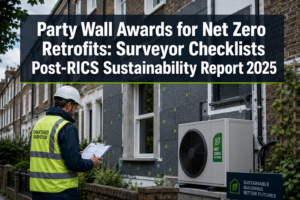 Party Wall Awards for Net Zero Retrofits: Surveyor Checklists Post-RICS Sustainability Report 2025