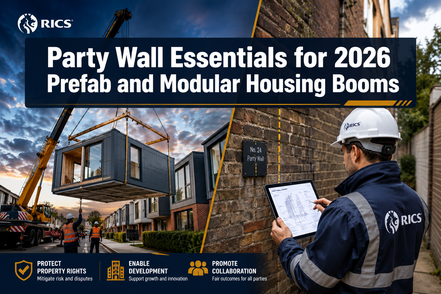 Party Wall Essentials for 2026 Prefab and Modular Housing Booms: RICS Schedules of Condition in Offsite Projects