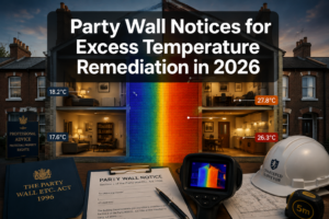 Party Wall Notices for Excess Temperature Remediation in 2026: Awaab’s Law Compliance Near Shared Boundaries