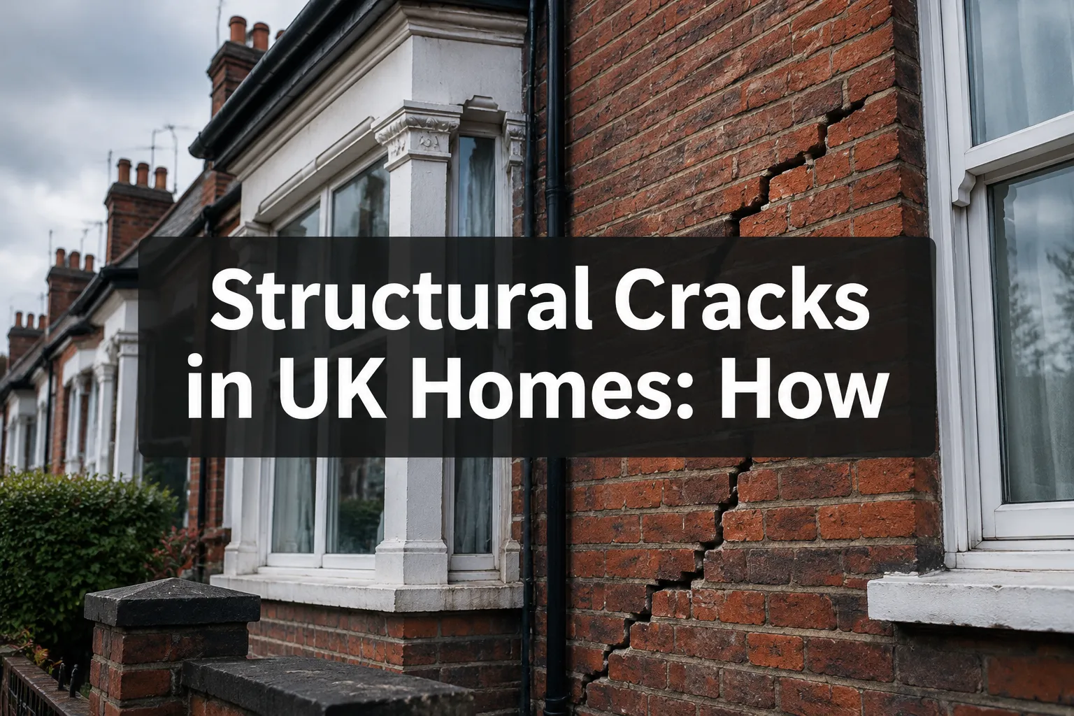 Structural Cracks in UK Homes: How Surveyors Assess Movement, Monitor Cracks and Decide What Matters