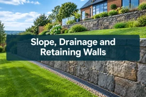 Slope, Drainage and Retaining Walls: What a Building Survey Should Check on an Uneven Site
