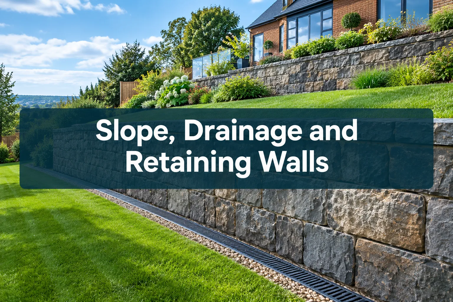 Slope, Drainage and Retaining Walls: What a Building Survey Should Check on an Uneven Site